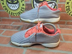 Nike Air Jordan Future Low Wolf Grey Infrared Youth Size 6 Gray/pink