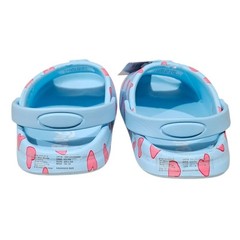 Bluey Bingo Kids Clogs Light Blue Pink Hearts Slip On Sandals Shoes Size 11-12