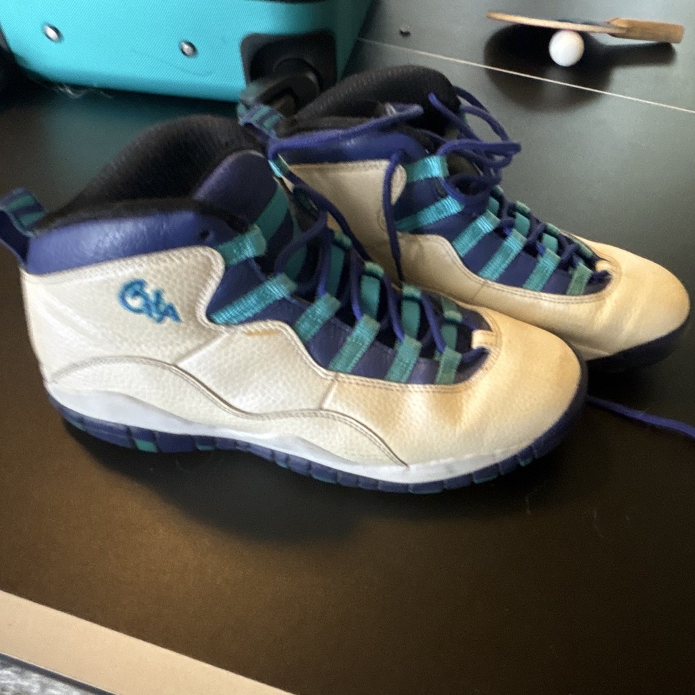 Jordan Air Jordan 10 Mid Top Leather Lace Up Colorblock Kids US 7