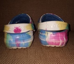 Crocs Classic Mammoth dye Dye Lined Clogs Multi Color Youth Size 3