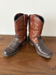 Cowboy Boots Smart Fit Anti Skid, Kid Size 11 &1/2