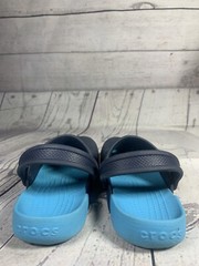 Crocs kids size c11 classic electro clogs blue