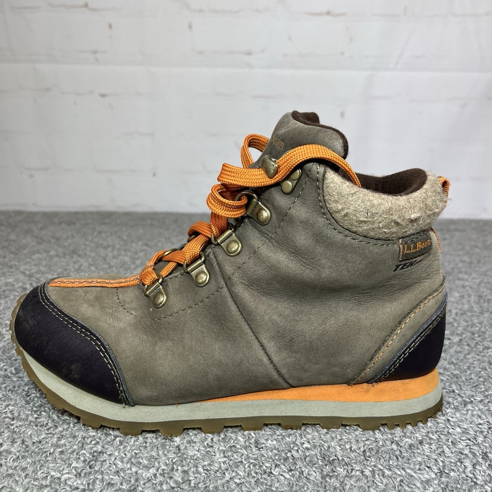 LL Bean TEK 2.5 Kids Trail Model Hiking Boots Youth Size 4 Brown Shoes