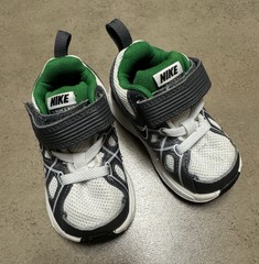 Nike Unisex Kids T-Run 3 ALT Running Shoes White Green Gray3,5 C ( EUR 19)