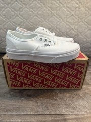 VANS Authentic True White Canvas Sneaker Unisex Kids Size 12.5 VN000WWXENS