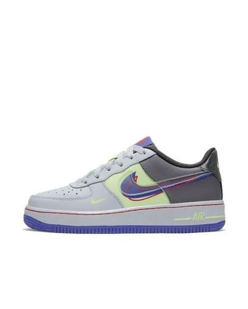 NIKE AIR FORCE 1 LV8 (GS) PURE PLATINUM-VIOLET SZ 5.5Y – WOMEN SZ 7 [CT1628-001]
