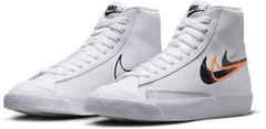Nike Blazer Mid ’77 NN (GS) Shoes White Black Orange FN7788-100 Unisex Youth NEW
