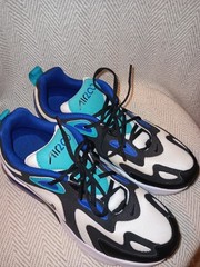 Nike Air Max 200 White Hyper Blue Oracle Aqua (GS) shoes AT5627-103 6.5 Youth