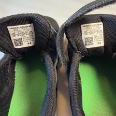 Under Armour Assert 9 AC Kids Running Shoes Black Grey Lime 3024637-005 Size 10K