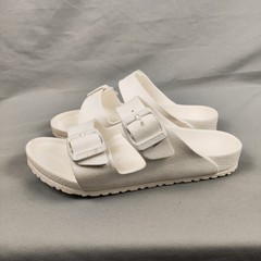 Birkenstock Arizona EVA Sandals Kids Size 2 White Slide Double Strap Summer