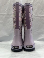 Bogs Spring Marble 79085-119 Rain Boot Kid 13 Purple Waterproof Mid Calf EBS2172