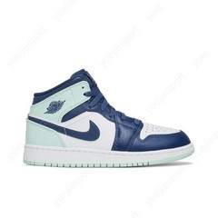 Air Jordan 1 Mid Gs Blue Mint 554725-413