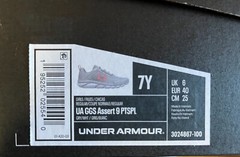 Under Armour Assert 9 Grade School Kids‘ Running Shoes, Size 7Y 
