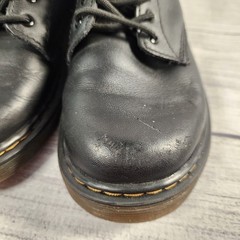 Dr Martens 1460 J Kids Black Leather Side Zip Combat Boots 1 UK 2 US 33 EU