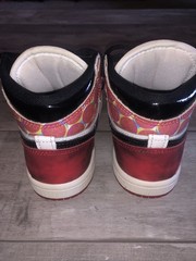 Marvel Nike Air Jordan 1 Retro High Spiderman Shoes Toddler 7.5C Red DV1750-601