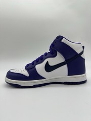 Size 5 (GS) – Nike Dunk High Electro Purple Midnight Navy DH9751 100 White Navy