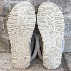 Mint Hey Dude Britt Nut Fur Lined 2-in-1 Flannel Shoes Boots 5 Women/Kids