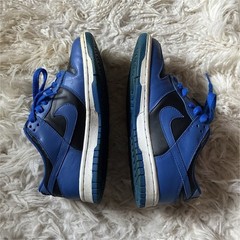 Nike Dunk Low GS Black Royal Blue CW1590-001 Youth 4Y Women’s 5.5 Sneakers