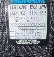 *READ* Hola Rincon 4 Little Kids SZ 13MD BLACK Athletic Running Shoes Sneakers