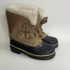 Sorel Yoot Pac Tan Leather Waterproof Winter Snow Boots Kids Size 11