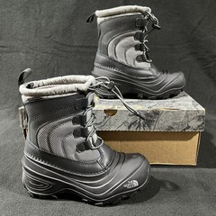 The North Face Alpenglow IV Kids Winter Snow Boots US 12 Gray NEW