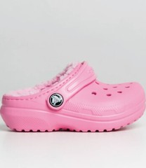 Kid’s Crocs Classic Lined Clog K | Pink | 203506-6M3 | NWT | Size J2