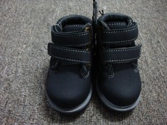WONDER NATION Toddler Engineer Hiking Boots Shoes size 2 Black Charcoal Gray