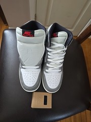 Jordan 1 High Retro OG Size 7Y Washed Black White Black Grey (FD1437-051) New