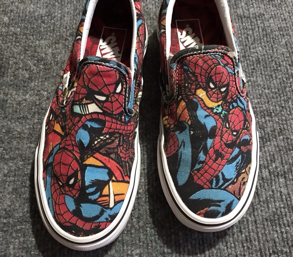 VANS Marvel Spider-Man Slip-On Shoes Men’s 4 Women’s 5.5
