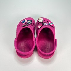 Crocs Baya Clog Bright Pink Lightweight Comfortable Slip On Shoes Youth Size 1