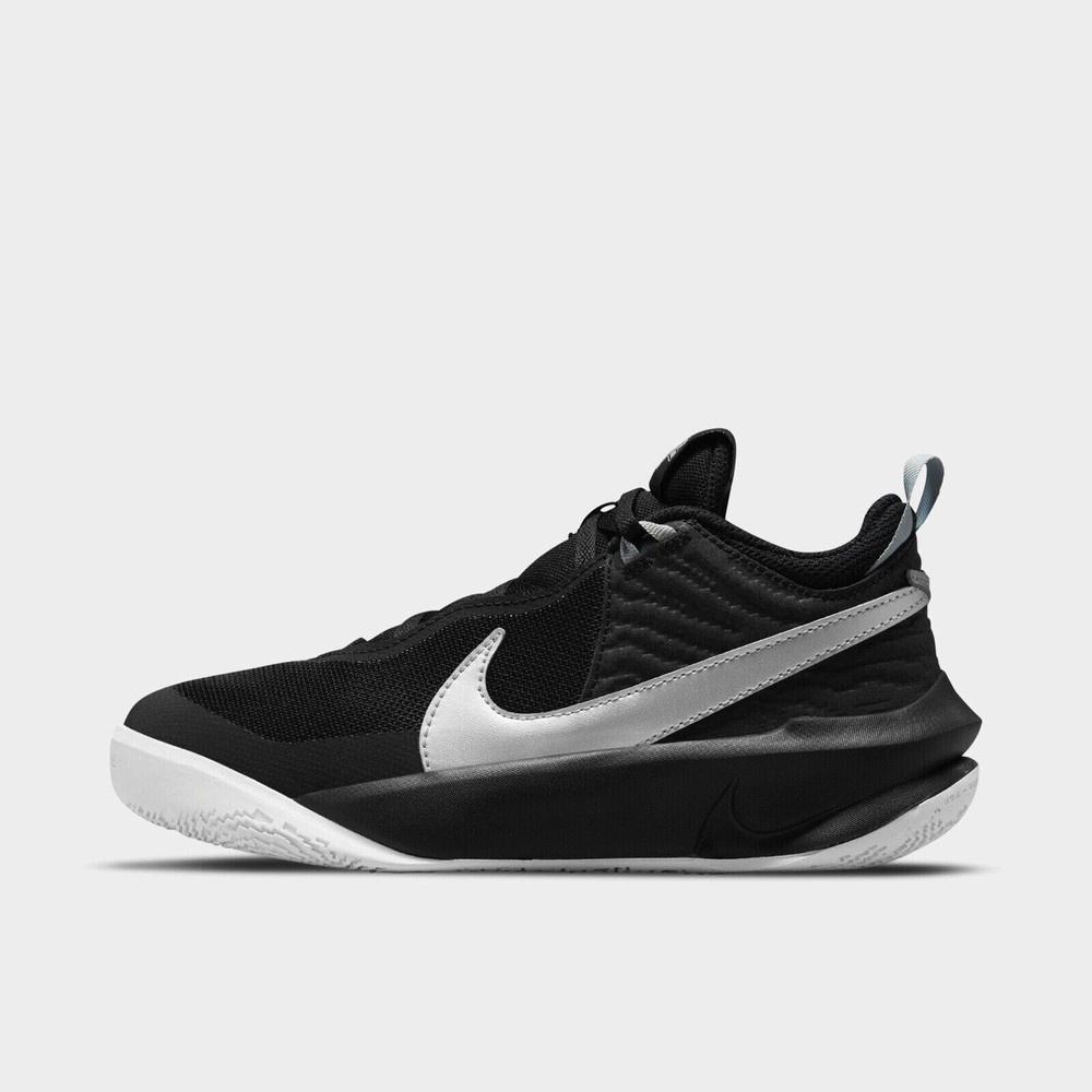 Big Kid’s Nike Team Hustle D 10 Black/Metallic Silver-Volt (CW6735 004)