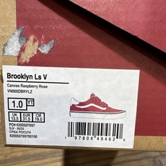 VANS Brooklyn Ls V Raspberry Rose Canvas Unisex Kids 1.0 Hook & Loop