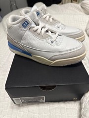 Jordan 3 Retro – 3Y – summit white/hydrogen blue (Lucky Shorts)
