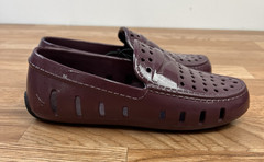 Floafers Prodigy Driver Burgundy Patent Loafers Shoes Big Kids Size 2 NEW
