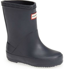 NEW $75 HUNTER Original Kids First Classic Rain Boots Navy Blue US 6B / 7G