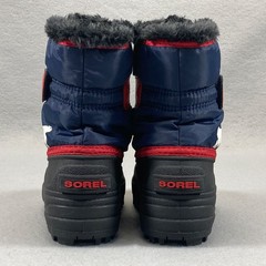 Sorel Snow Commander Winter Boots Kids 11 Red/White/Blue Insulated
