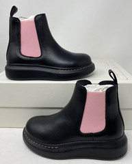 Alexander McQueen Designer Hybrid Chelsea Boots Shoes Kids Children Size 1 (32)