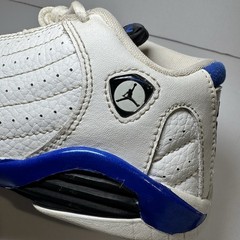 Air Jordan 14 Retro White Hyper Royal TD Blue White 312093-104 Toddler Size 10c