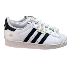 adidas Kids „Graphic Pop“ Superstar C White Black Gold Size 2 HP3259 New