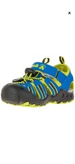 Kamik Crab Hook and Loop Unisex Sandal Youth Size 2 Big Kid Blue / Yellow