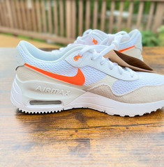 Nike Air Max SYSTM White Phantom Photon Dust Total Orange DQ0284-114 Size 6Y