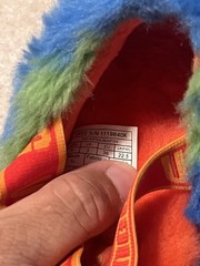 Size 4 – UGG Australia Fluff Yeah Slide Rainbow Stripe 1119840K-RSTR Kids Sandal