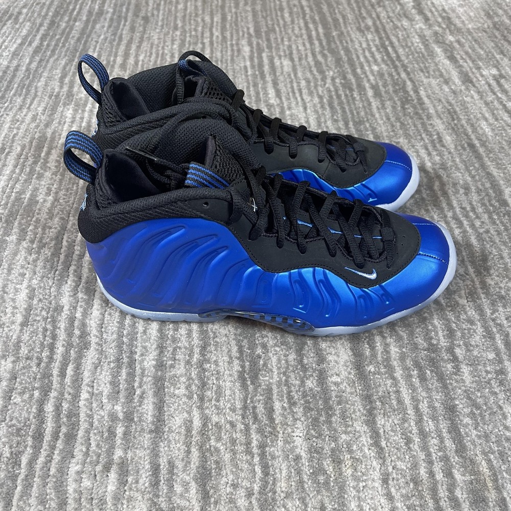 Nike Little Posite One Foamposite Shoes Youth Size 6.5Y Black Blue FV5365-400