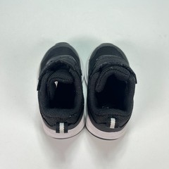 Athletic Works Black White Mesh Jogger Hook & Loop Strap Sneakers Kids Size 3