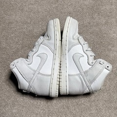 Nike Dunk High Retro White Vast Grey Toddler Kids 11C DD2314-101 GUC Grey White