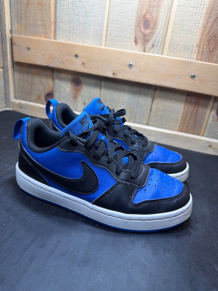 Nike Court Borough Low Recraft Black Blue Youth Size 3.5Y EUR 35.5 HM6293-480