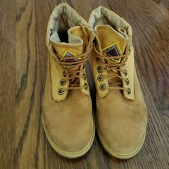 Timberland Expedition Nubuck Leather Boots Tan Junior Boys 4m Womens 5.5 GS