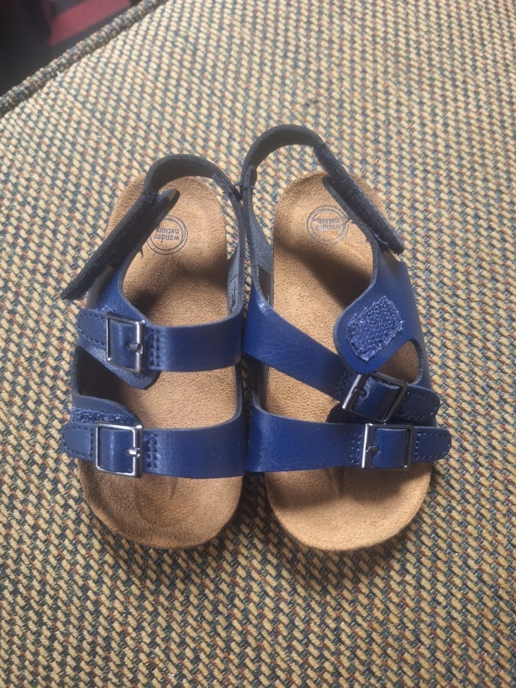 Wonder Nation Kids Sandles. Blue. Leather. Size 6. New Never Worn Free Shipping