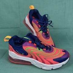 NIKE AIR MAX 270 REACT ENG Laser Crimson Laser Orange Y 5.5 W 7 CD6870-600