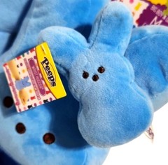 Kids Blue Easter Peeps Plush Slippers, Wristlet & PlayPack M(13-1)